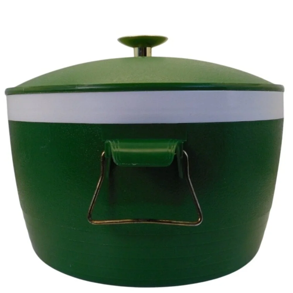 VTG Retro 70s Sun Frost Green Therm-O-Ware‎ Insulated 2 Qt Cooler Ice Bucket